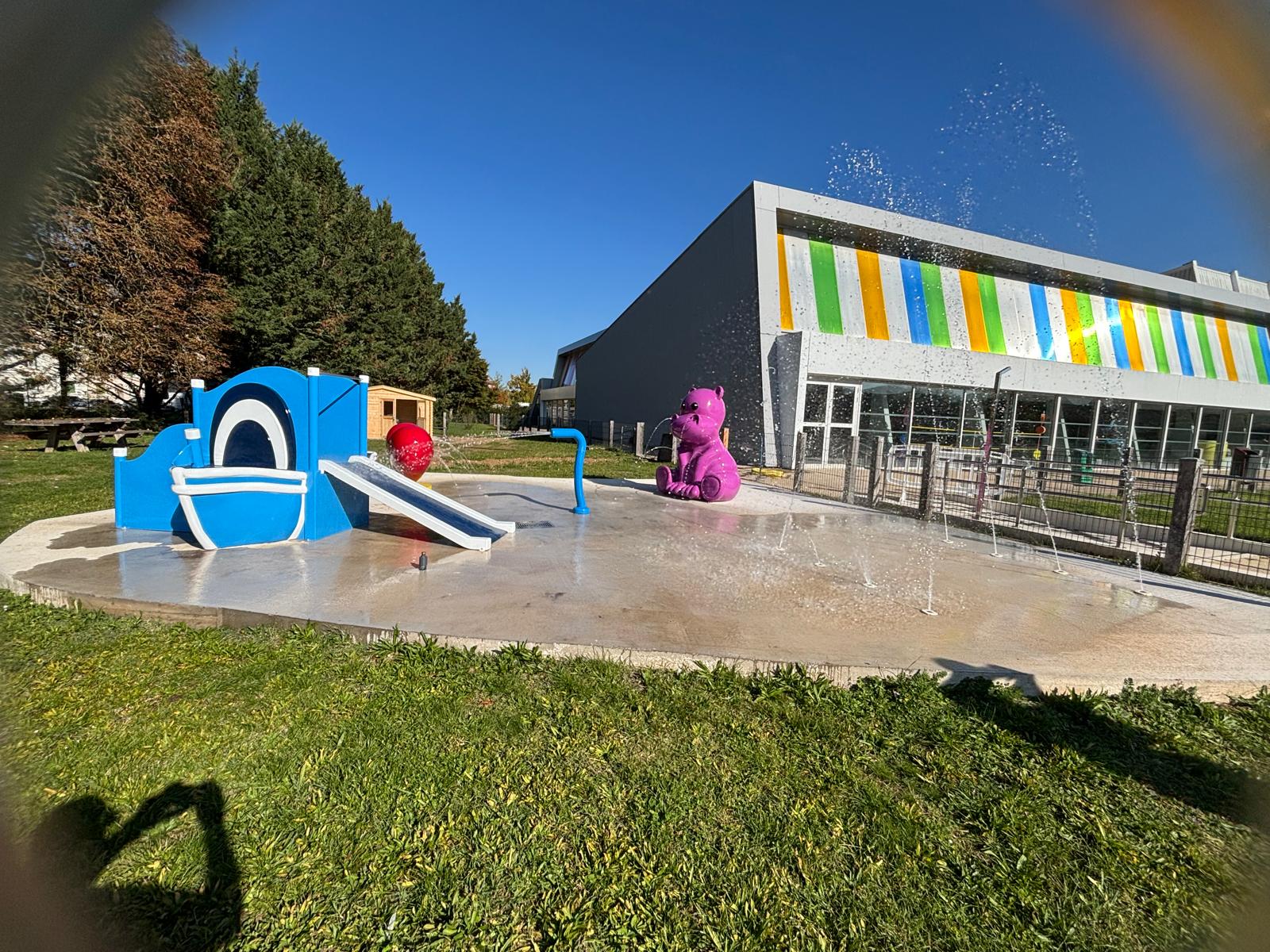 Chantier de création d'une aire de jeux Aquatique